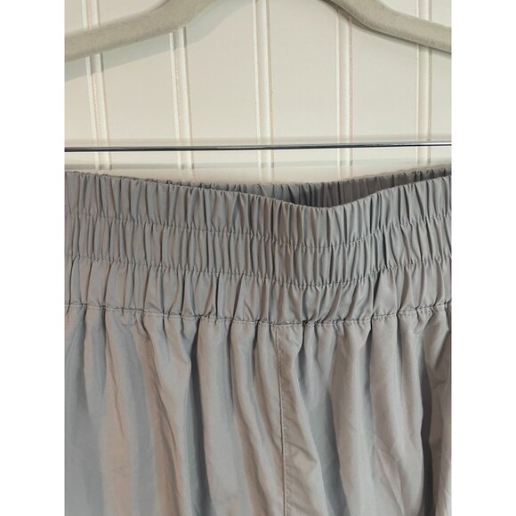 Free People FP Movement Get Your Flirt On Shorts Wide Waist Arctic Mist Gray M - Picture 14 of 16